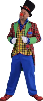 Produktbild von M216264-S-A Herren Clownkostüm Kasperkostüm Gr.S