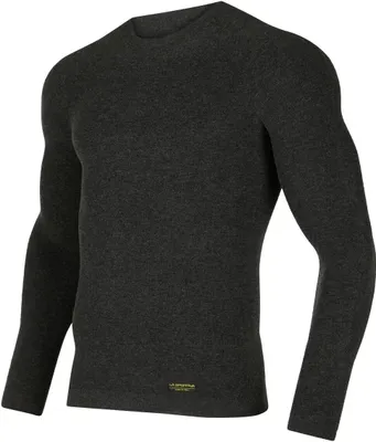 Langarmshirt "Wool30 Fuse Longsleeve" von La Sportiva in Schwarz; für Herren; aus Funktionsmaterial.