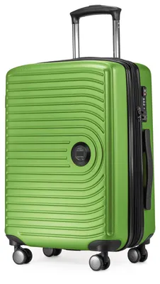 Produktbild von HAUPTSTADTKOFFER Mitte - Handgepäck Trolley erweiterbar Koffer 4 Rollen 55x40x23 cm Carry-On suitcase Hand Luggage 55 L Hardcase Bordgepäck Lufthansa EasyJet Eurowings, travel bags XL Dehnfalte,Apfelgrün