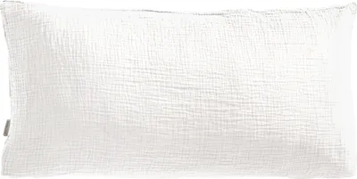 Produktbild von Pure Label Musselin Kopfkissenbezug 40x80 cm aus 100% Baumwolle - Traumhaft weiche, kuschelige Kissen-Sets in weiß aus Musselin