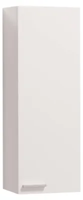 Immagine prodotto di Colonna per bagno Torrance, mobile a colonna per bagno con 1 anta, pensile con 1 ripiano, 30x25h85 cm, bianco lucido