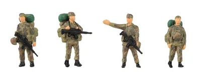 Produktbild von Faller 151753 - 1/87 / H0 Soldaten mit Gepäck - Neu