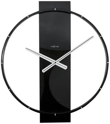 Obrázek produktu pro NeXtime - 3195ZW - Nástěnné hodiny - 50,8x58,2cm - černé - Carl