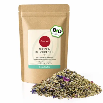 Produktbild von Kräutertee „Für dein Bauchgefühl“ Fenchel, Minze & Lavendel – mild & harmonisch - 100 g - Mild, harmonisch und angenehm weich im Geschmack