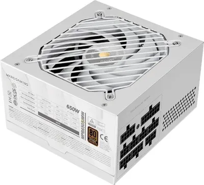 Produktbild von Mars Gaming MPB650SIMW, 650 W, 200 - 240 V, 47 - 63 Hz, 5 A, Aktiv, 100 W
