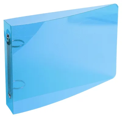 Zdjęcie produktu dla Exacompta 51092E segregator z pierścieniami z PP 700, 4 pierścienie 25 mm, grzbiet 40 mm, 125 x 200 mm, niebieski