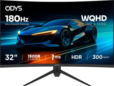 Produktbild von ODYS XP32-X LED-Monitor  (A - G) 81.3 cm (32 Zoll) 2560 x 1440 Pixel 16:9 1 ms HDMI® 2.1, DisplayPort, Kopfhörer (