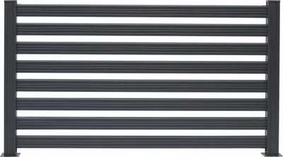Produktbild von Floraworld Bohlenelement Bohlenzaun 10 x 4 cm anthrazit