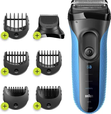 Immagine prodotto di Rasoio Braun Series 3 3010BT Trimmer Elettrico Wet e Dry Nero Blu