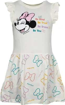 Produktbild von Disney Minnie Maus Kinder Mädchen Sommerkleid Kleid – Gelb / 128