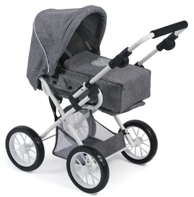 Produktbild von Bayer Chic 2000 LENI Kombi-Puppenwagen - höhenverstellbarer Schiebegriff, Tragetasche und Sportsitz