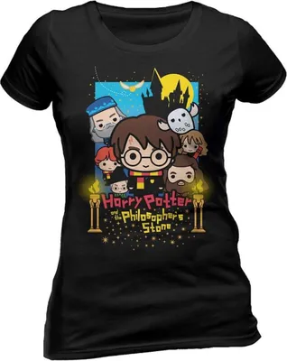 Produktbild von Harry Potter - Cute Poster Art Fotl Fitted T-Shirt, Frauen