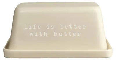 Produktbild von ASA hey! Butterdose life is better with butter 16x11cm