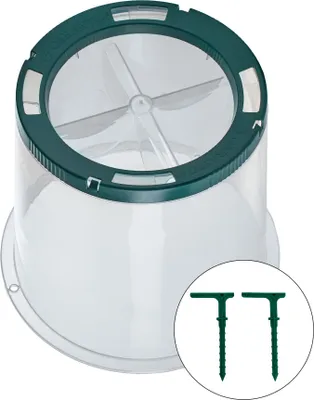 Obrázek produktu pro Garantia Sunny Pflanzglocke 35 cm Hähe 30 cm Anzuchthaube mit Bodenanker