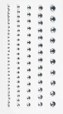 Produktbild von Strass-Sticker Acryl Größe 2-6mm VE=6x95 Stück kristall