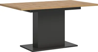 Produktbild von Kulissen-Esstisch >Motion< ausziehbar 190cm, Grau / Artisan Eiche Nachbildung - 150/190x76x90cm (BxHxT)