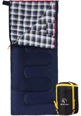 Immagine prodotto di Sacco a pelo XL - Cotone - Flanella - 190 x 84 cm - 3-4 stagioni