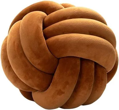 Produktbild von Ibenzoa® Textil-Knotenkissen – weiches Dekokissen mit sichtbaren Knoten, Polyester-Füllung, für Sofa & Schlafzimmer