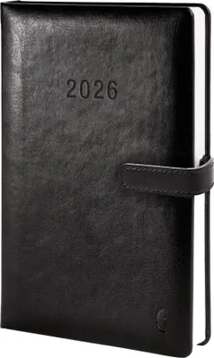 Produktbild von CHRONOPLAN Buchkalender Business Edtition 2026 A5 schwarz Tageskalender