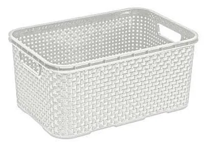 Zdjęcie produktu dla Branq Komoda Rattan - 2 kosze antyczna biel