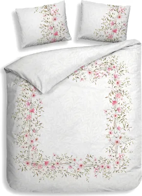 Produktbild von Heckett and Lane Jolie Dbo 240 White Bettwäsche 1 x Bettbezug 240x220 + 2 x Kopfkissenbezug 80x80 White  weiß