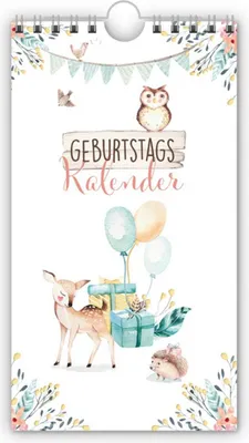 Produktbild von Trötsch Geburtstagskalender Waldfreunde