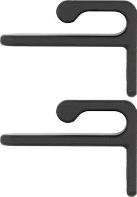 Produktbild von 2x Cap Wandhalterung Basecap Halter Mütze Wand Baseballcap Halterung Cappy Schraube Schwarz