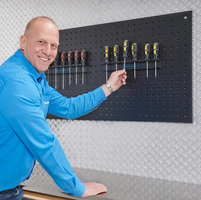 Produktbild von Schraubendreherhalter für Lochwand - 2 Stück