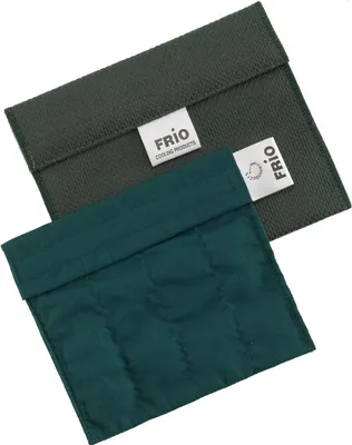 Produktbild von FRIO Kühltasche für Insulin, 14 x 12cm, Grün - KEIN Eispack oder Batterien nötig, für eine Kombinationen von Ampullen oder Patronen, KEIN Pen