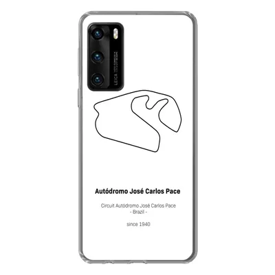 Produktbild von MuchoWow® Handyhülle Schutzhülle Hülle für Huawei P40 Brasilien - F1 - Rennstrecke Silikon Softcase Handy Hülle - Handytasche