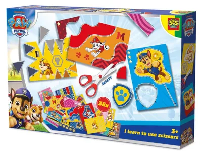 Image de Kit de bricolage Paw Patrol « Apprendre à découper » pour enfants - jouet éducatif