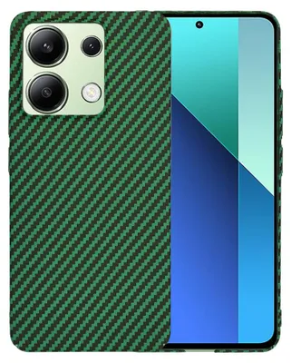 Produktbild von Techsuit Carbonite FiberShell Back Cover Hülle für Xiaomi Redmi Note 13 4G - Grün