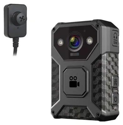 Produktbild von Bodycam S7+ mit 4K-Aufzeichnung, Wi-Fi 6, Nachtsicht und externer Mini-Kamera