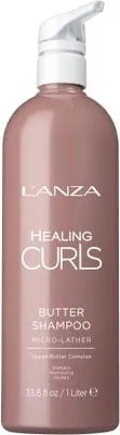 Zdjęcie produktu dla L'ANZA Healing Curls Butter Shampoo wzmacniający szampon do włosów falowanych i kręconych 1000 ml