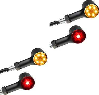 Produktbild von 2x 3 in 1 LED Blinker Motorrad mit E-Prüfzeichen Brems- und Rücklicht