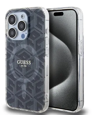 Produktbild von Guess GUHMP15LHGCUSTGK iPhone 15 Pro 6.1" schwarz hardcase IML GCube MagSafe Schutzhülle