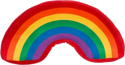 Produktbild von OOTB Plüsch-Kissen in U-Form Regenbogenfarben