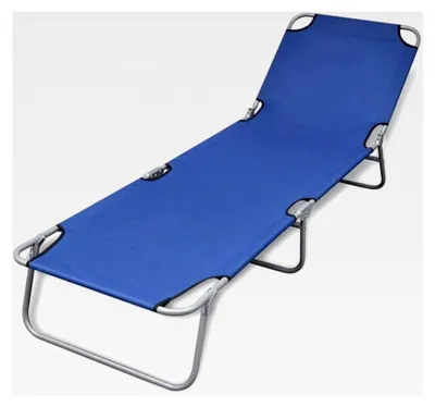 Produktbild von Klappbare Sonnenliege mit verstellbarer Rückenlehne in Blau