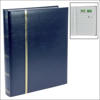 Produktbild von Briefmarkensammelalbum, blauer Einband