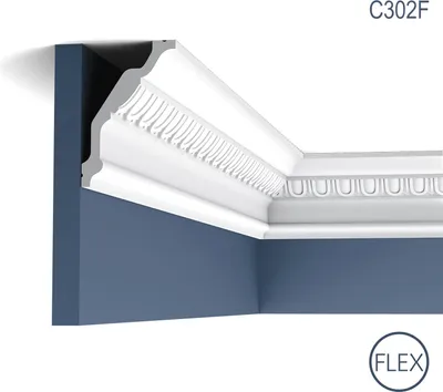 Produktbild von Eckleiste Orac Decor C302F LUXXUS flexible Leiste Zierleiste Deckenleiste Stuckgesims Wand Einrichtungs Leiste 2 Meter