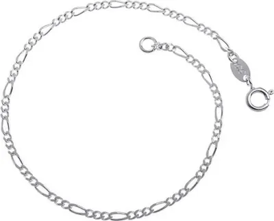 Produktbild von SILBERKETTEN STORE Figarokette Armband 2,2mm - 925 Silber, Länge wählbar von 16-25cm - 22cm