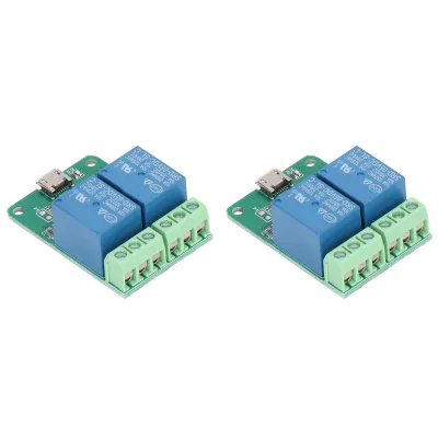 Zdjęcie produktu dla Moduł przekaźnika, moduł przekaźnika USB, 2-kanałowy moduł przekaźnika, moduł przekaźnika sterowania PC, przekaźnik elektryczny sterowania PC, przekaźnik elektryczny