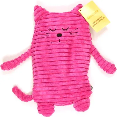 Produktbild von Wärmetier Katze, pink, 17 x 26 cm, Füllung herausnehmbar