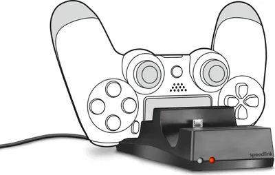 Produktbild von SPEEDLINK JAZZ SL-450000 Schwarz, Ladestation für Original-PS4®-Gamepads