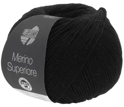 Produktbild von Lana Grossa - Merino Superiore 0008 schwarz