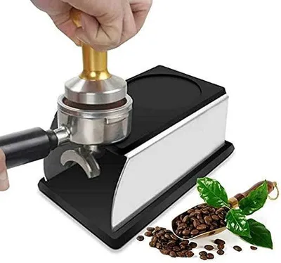Espresso-Tamperstation aus Edelstahl, Kaffee-Tamper-Halter