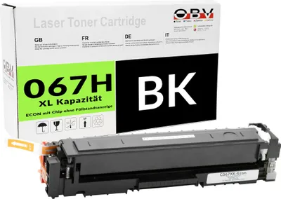 Produktbild von Kompatibler Toner für i-SENSYS MF 657 Cdw LBP-633 Cdw als Ersatz für Canon 067H Schwarz - ca. 3130 Seiten - C067XK-Econ