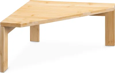Produktbild von Navaris Eckregal aus Bambus - Regal aus Holz für Küche Bad - Kücheneckregal stehend für Arbeitsplatte Schrank Büro - 1 Ebene - Organizer Natur