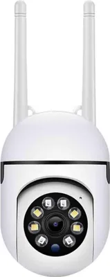 Produktbild von INF WLAN Überwachungskamera - 360° Nachtsicht, HD Innen/Außen, 2 Stück