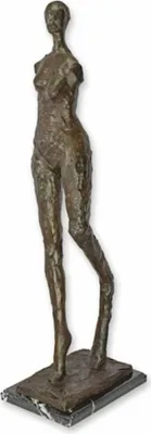Produktbild von Casa Padrino Luxus Deko Bronze Skulptur Frau H. 97 cm - Abstrakte Deko Figur